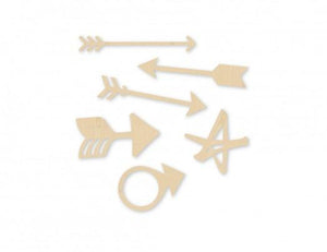 Scrapbooking  Wanderlust Wood Veneers Arrows Paper Collections 12x12
