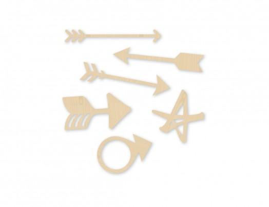 Scrapbooking  Wanderlust Wood Veneers Arrows Paper Collections 12x12