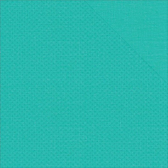 Scrapbooking  We Are Family Teal Calico/Linen Paper 12x12 Paper Collections 12x12