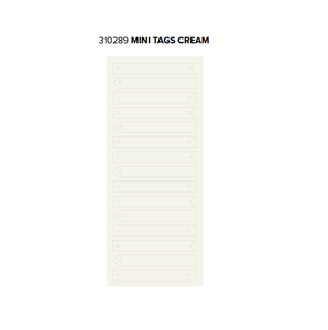 Scrapbooking  We R Memory Keepers Typecast Mini Tags - Cream Paper Collections 12x12