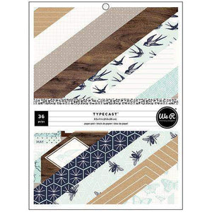 Scrapbooking  We R Memory Keepers® Typecast™ Paper Pad - Mint 8.5" x 11" Paper Collections 12x12