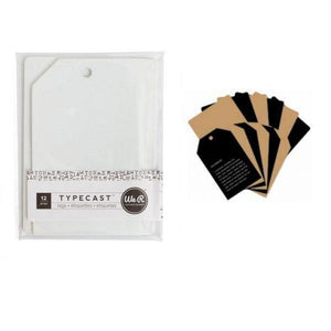 Scrapbooking  We R Memory Keepers Typecast Tags & Cards - Kraft Paper Collections 12x12