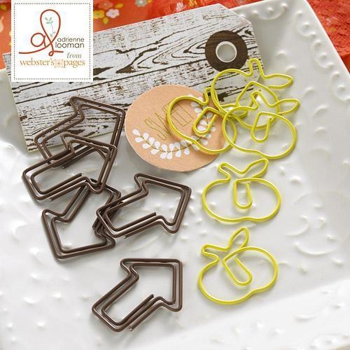 Scrapbooking  Websters  Paperclips Dual - Apple and Arrows Paper Collections 12x12