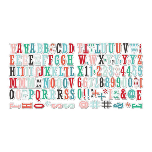 Scrapbooking  Wish Season Alpha & Numbers Die-Cuts Paper Collections 12x12