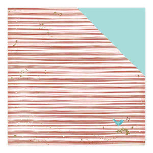 Scrapbooking  Wish Season Holiday Stripes Paper 12x12 Paper Collections 12x12