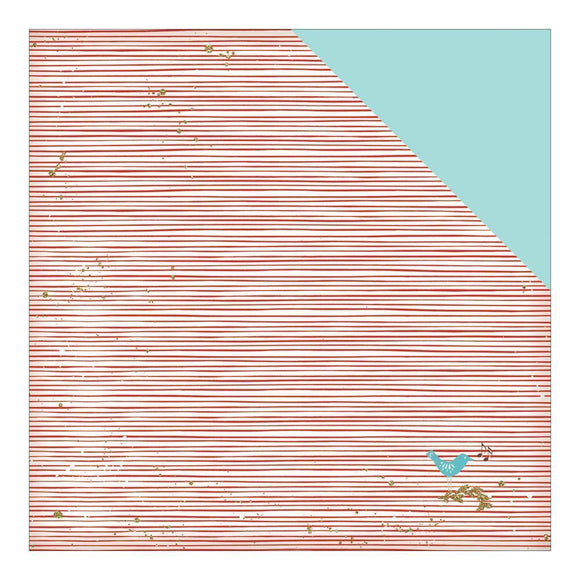 Scrapbooking  Wish Season Holiday Stripes Paper 12x12 Paper Collections 12x12