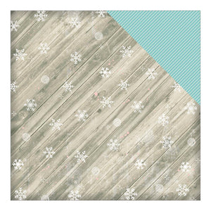 Scrapbooking  Wish Season Snowed In Paper 12x12 Paper Collections 12x12