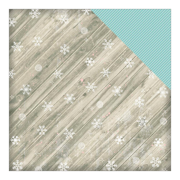 Scrapbooking  Wish Season Snowed In Paper 12x12 Paper Collections 12x12