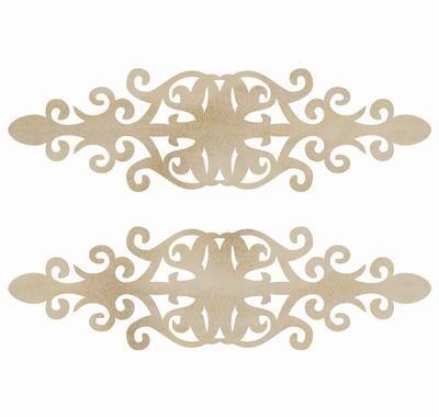 Scrapbooking  Wood Flourish Ornate Plate Paper Collections 12x12