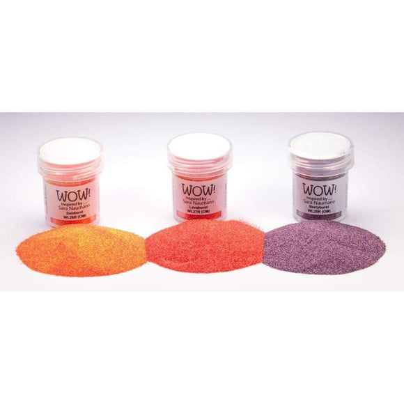 Scrapbooking  WOW! Embossing Powder Trio - Bursting with Colour Paper Collections 12x12