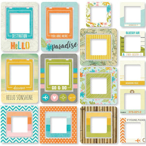 Scrapbooking  You Are Here Chipboard Frames 24pk Paper Collections 12x12