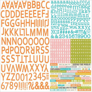 Scrapbooking  You Are Here Expression Stickers 12x12 Paper Collections 12x12