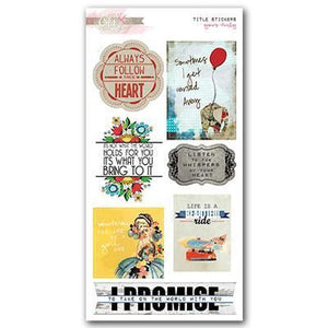 Scrapbooking  Yours Truly Cardstock Title Stickers Paper Collections 12x12