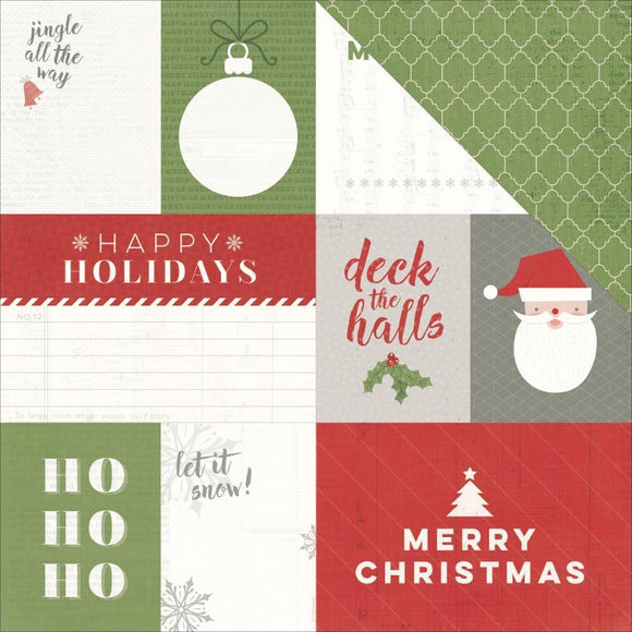 Scrapbooking  Yuletide Deck The Halls Paper 12x12 Paper Collections 12x12