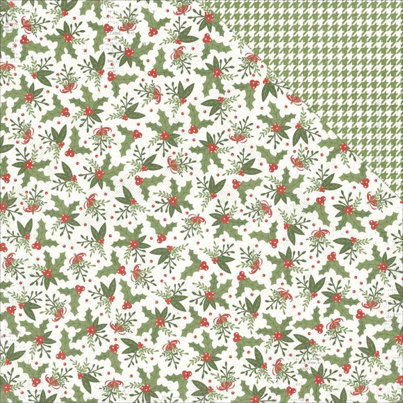 Scrapbooking  Yuletide Mistletoe Paper 12x12 Paper Collections 12x12