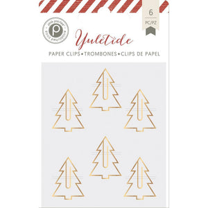 Scrapbooking  Yuletide Paper Clips 6/Pkg Paper Collections 12x12