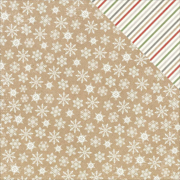 Scrapbooking  Yuletide Snowflake Paper 12x12 Paper Collections 12x12