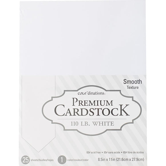 Scrapbooking  Core'dinations 110lb Smooth Cardstock 8.5