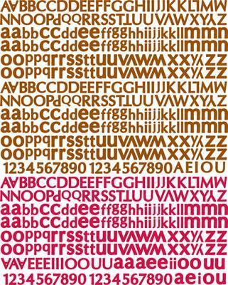 Scrapbooking  En Francais Alphabet Stickers Prima Marketing