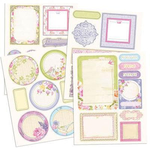 Scrapbooking  Meadow Lark Chipboard Stickers Prima Marketing