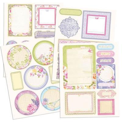 Scrapbooking  Meadow Lark Chipboard Stickers Prima Marketing