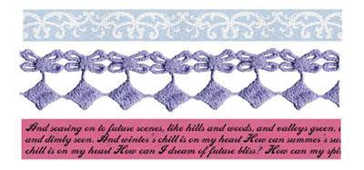 Scrapbooking  Meadow Lark Ribbon and Lace Trim Prima Marketing