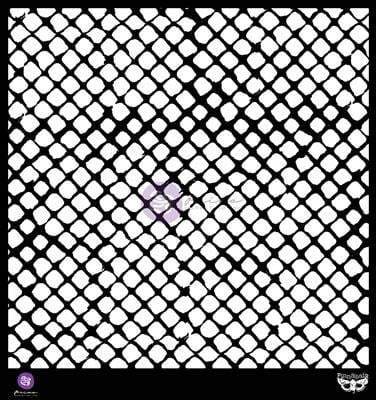Scrapbooking  Prima Finnabair Netting 12x12 Stencil Prima Marketing