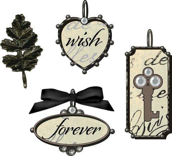 Scrapbooking  PRIMA Precious Metals Leaves Prima Marketing