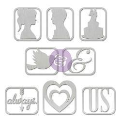 Scrapbooking  Something Blue Metal Paper Clips 8/Pkg Prima Marketing