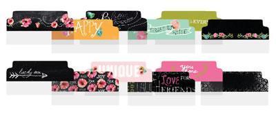 Scrapbooking  The Optimist Sticky Tabs Prima Marketing
