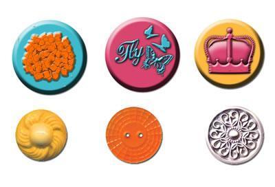 Scrapbooking  Zephyr Cabochons and Buttons Prima Marketing