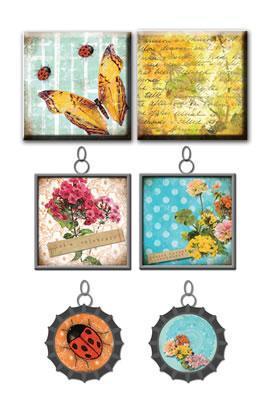Scrapbooking  Zephyr Tiles and Trinkets Prima Marketing