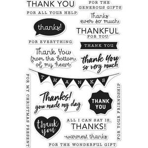 Scrapbooking  Hero Arts Clear Stamps 4"X6" Thank You Messages Paper Collections 12x12
