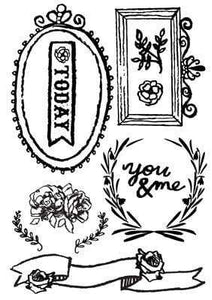 Scrapbooking  The Optimist Cling Stamps Prima Marketing