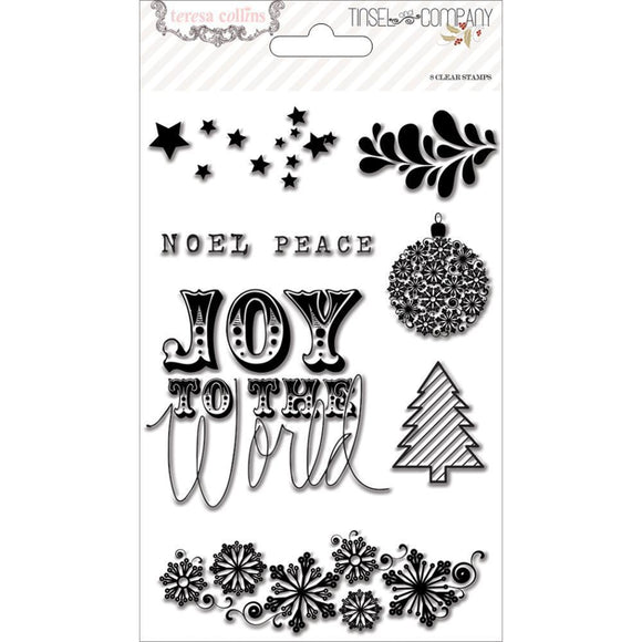 Scrapbooking  Tinsel and Co Clear Stamps Paper Collections 12x12