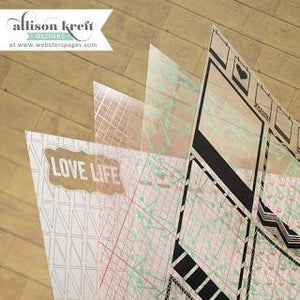 Scrapbooking  Alison Kreft Recorded Overlay Starter Kit Paper Collections 12x12
