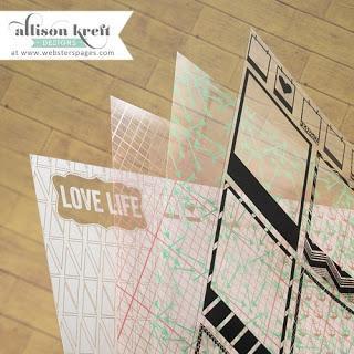 Scrapbooking  Alison Kreft Recorded Overlay Starter Kit Paper Collections 12x12