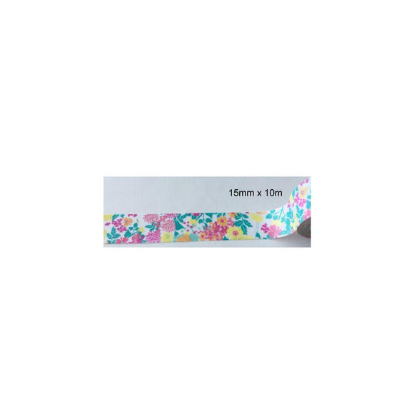 Scrapbooking  Love My Tapes Washi Tape 15mmX10m Multi Floral WASHI Tape