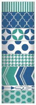 Scrapbooking  MME Decorative Tape Emerald and Blue WASHI Tape