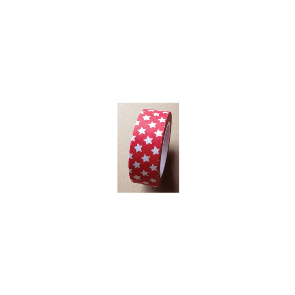 Scrapbooking  Red with small Stars Washi Tape WASHI Tape