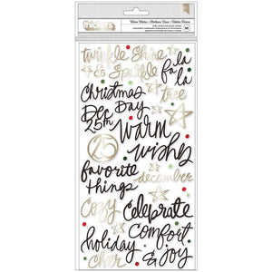 Scrapbooking  **Coming Soon**Vicki Boutin Warm Wishes Thickers Stickers 96/Pkg Warm Wishes Phrases/Puffy Alphas
