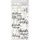 Scrapbooking  **Coming Soon**Vicki Boutin Warm Wishes Thickers Stickers 96/Pkg Warm Wishes Phrases/Puffy Alphas