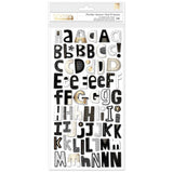 Scrapbooking  Vicki Boutin Print Shop Thickers Stickers 158/Pkg Alpha/Chipboard, W/Gold Foil Alphas