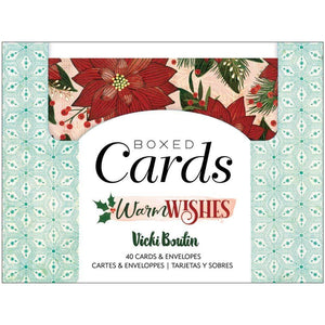 Scrapbooking  Vicki Boutin Warm Wishes A2 Cards W/Envelopes (4.375"X5.75") 40/Box cards