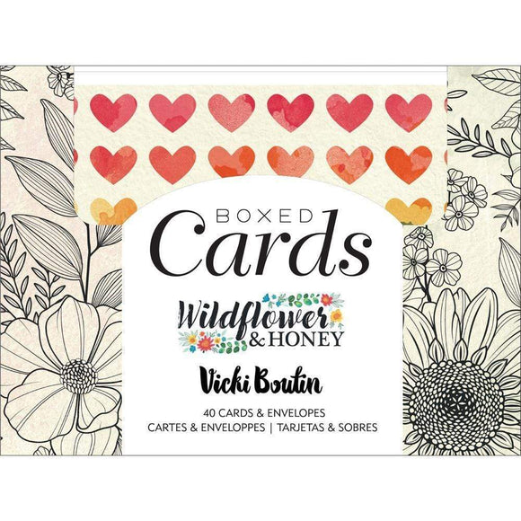 Scrapbooking  Vicki Boutin Wildflower & Honey A2 Cards W/Envelopes (4.375