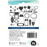 Scrapbooking  Vicki Boutin Print Shop Mixed Chipboard Shapes 30/Pkg Embellishments