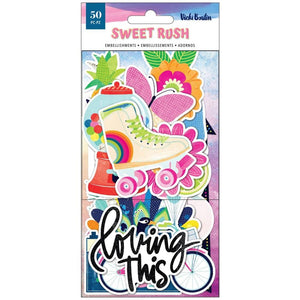 Scrapbooking  Vicki Boutin Sweet Rush Ephemera Cardstock Die-Cuts 50/Pkg Icons Ephemera
