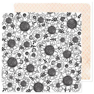 Scrapbooking  Vicki Boutin Print Shop Double-Sided Cardstock 12"X12" - Floral Display Paper 12"x12"