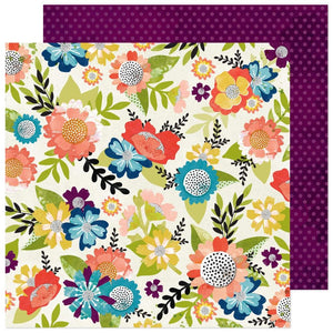 Scrapbooking  Vicki Boutin Print Shop Double-Sided Cardstock 12"X12" -Flourish Paper 12"x12"