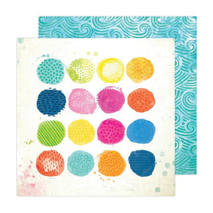 Scrapbooking  Vicki Boutin Sweet Rush Double-Sided Cardstock 12"X12" - Confetti Paper 12"x12"